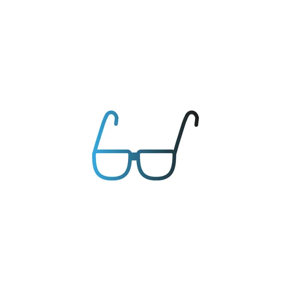Dioptrické Brýle Ploché Ikony Vektorová Ilustrace — Stockový vektor