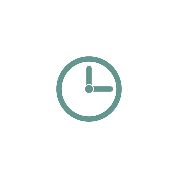 Clock Vector Minimalistic Web Icon — Stock Vector