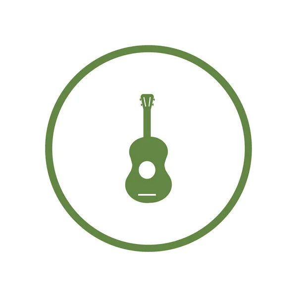 Ícone Web Guitarra Ilustração Vetorial — Vetor de Stock