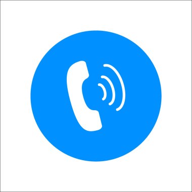 eski telefon düz simgesi, vektör, illüstrasyon 