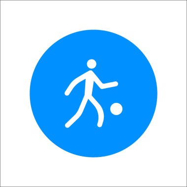 Adam topu basit simgesi ile çalışan siluet