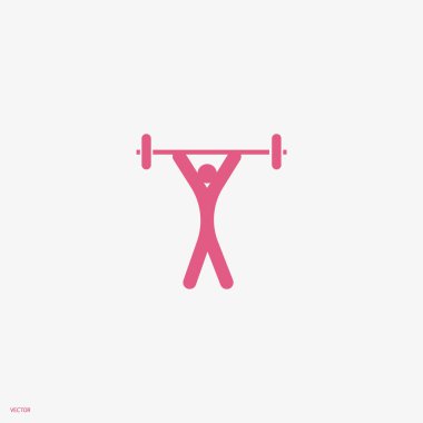 Halter düz simgesi, vektör illüstrasyonu  