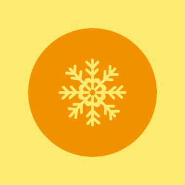 kar tanesi web simgesi, vektör çizim 