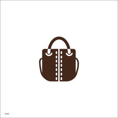 kadın el çantası düz simgesi 