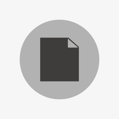 basit minimalisitc vektör simge dosyasının dijital, kağıt levha