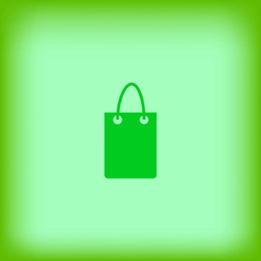 minimalist vektör simgesi alışveriş çantası