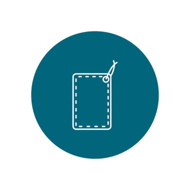 asmak etiketi düz simgesi, vektör çizim 