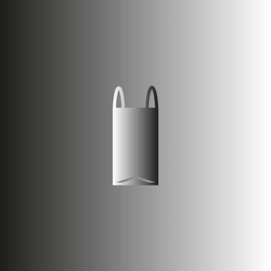 minimalist vektör simgesi alışveriş çantası