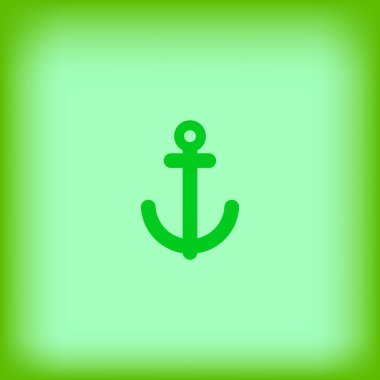 Çapa düzlüğü simgesi, vektör illüstrasyonu