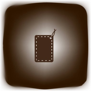 asmak etiketi düz simgesi, vektör çizim 