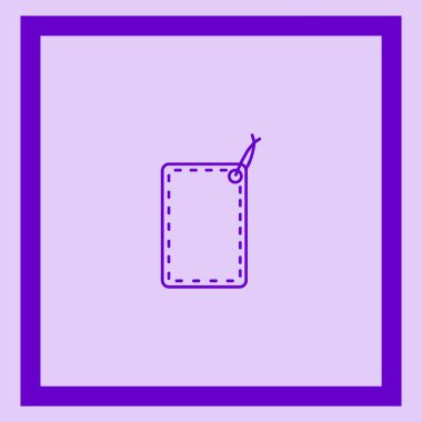 asmak etiketi düz simgesi, vektör çizim 