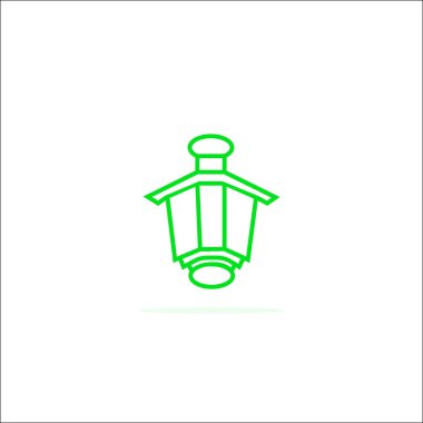 fener düz simgesi, vektör, illüstrasyon 