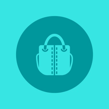 kadın el çantası düz simgesi 