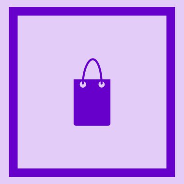 minimalist vektör simgesi alışveriş çantası