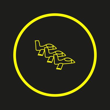 Oryantal uçak logo şablonu