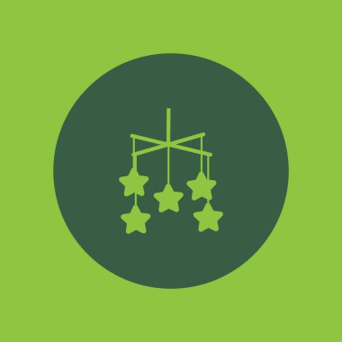 Noel süslemeleri düz simgesi  