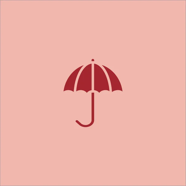 Schirm Web Ikone Vektorillustration — Stockvektor