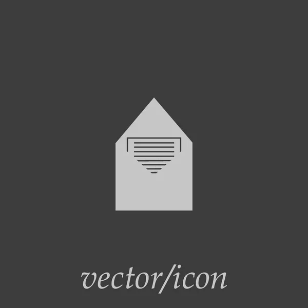 Minimalistische Vector Pictogram Van Brief Envelop — Stockvector