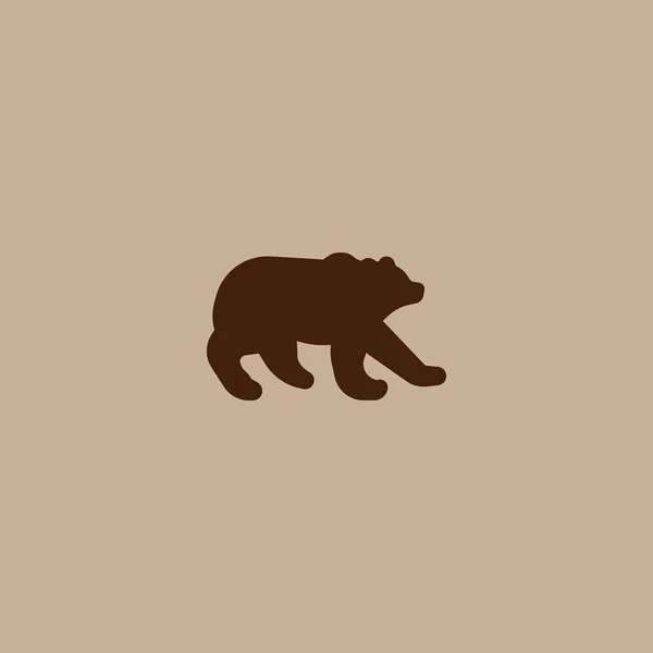 Icono Vectorial Minimalista Oso Polar — Archivo Imágenes Vectoriales