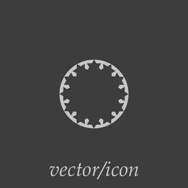 Minimalistische Ikone Des Bunten Kreises Vektorillustration — Stockvektor