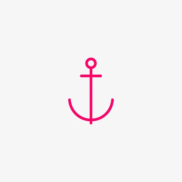 Anchor 아이콘 Vector Illustration — 스톡 벡터