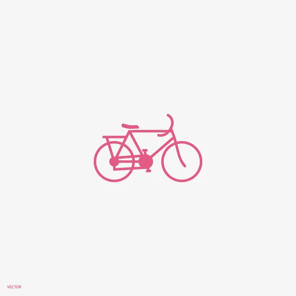 Простая Векторная Иллюстрация Значка Велосипеда — стоковый вектор