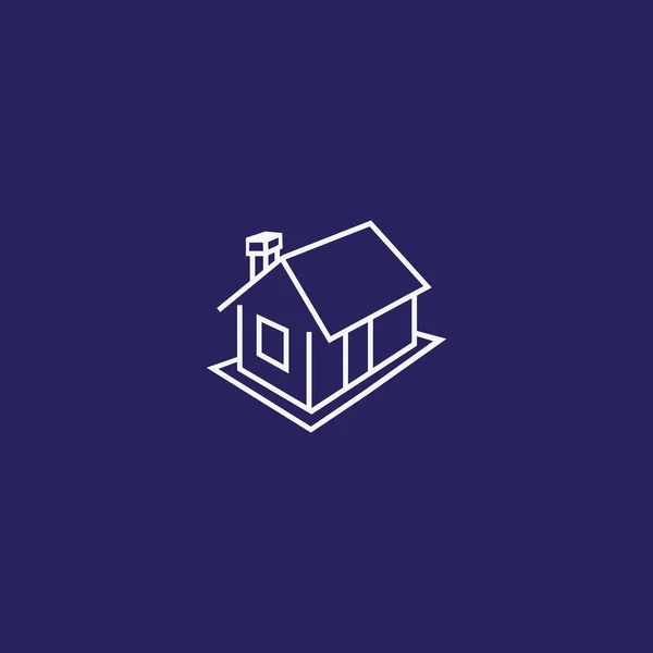 Minimalistic Icon House Vector Illustration — Stock Vector