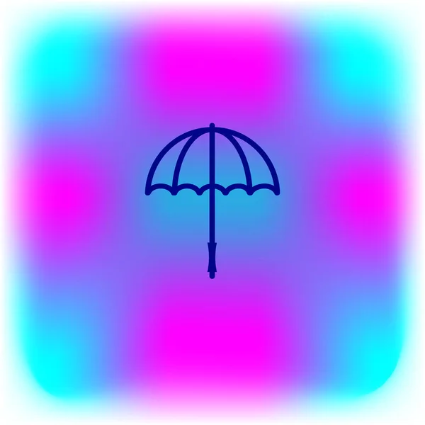 Umbrella Web Ícone Ilustração Vetorial — Vetor de Stock