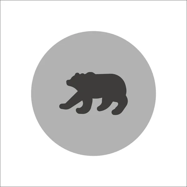 Icono Vectorial Minimalista Oso Polar — Vector de stock