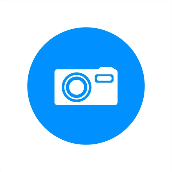 Minimalistic Vector Icon Photo Camera — Stock Vector