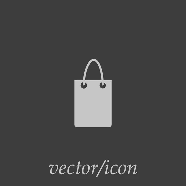 Minimalistický Vektorové Ikony Nákupní Tašky — Stockový vektor