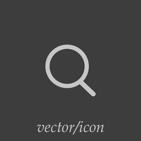 Lupe Flaches Symbol Vektor Illustration — Stockvektor