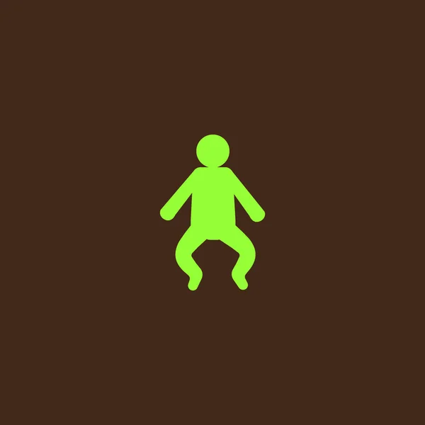 Baby Flat Icon Vector Illustration Birth Concept — Stock Vector