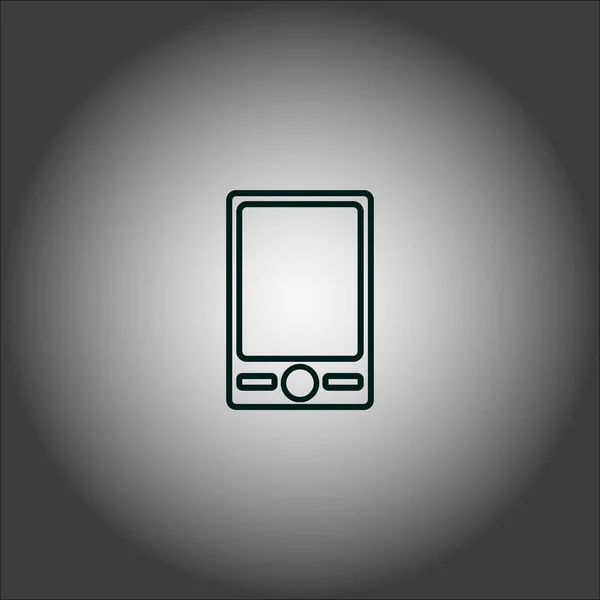 Smartphone Icono Plano Ilustración Vectorial — Vector de stock