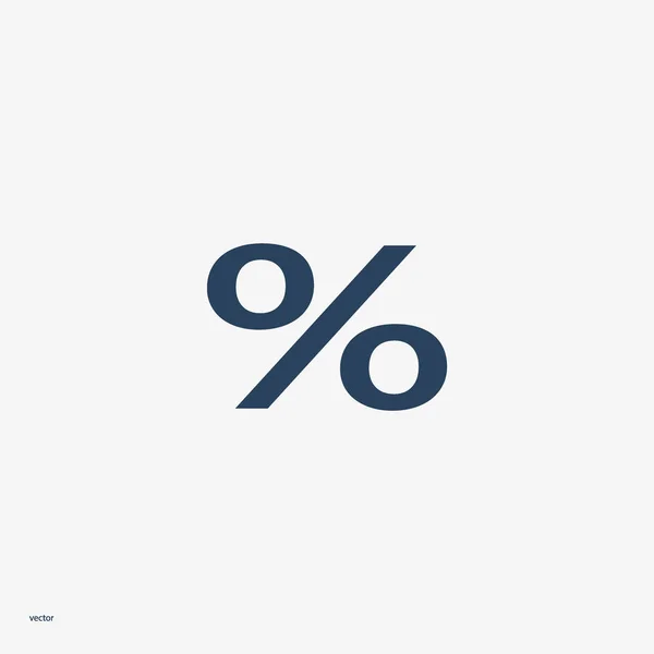 Pourcentage Symbole Concept Achat — Image vectorielle