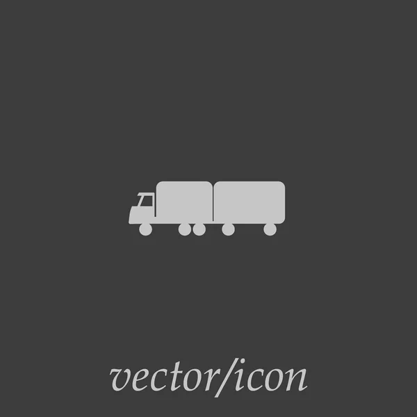 Illustration Vectorielle Camion Livraison Énorme — Image vectorielle