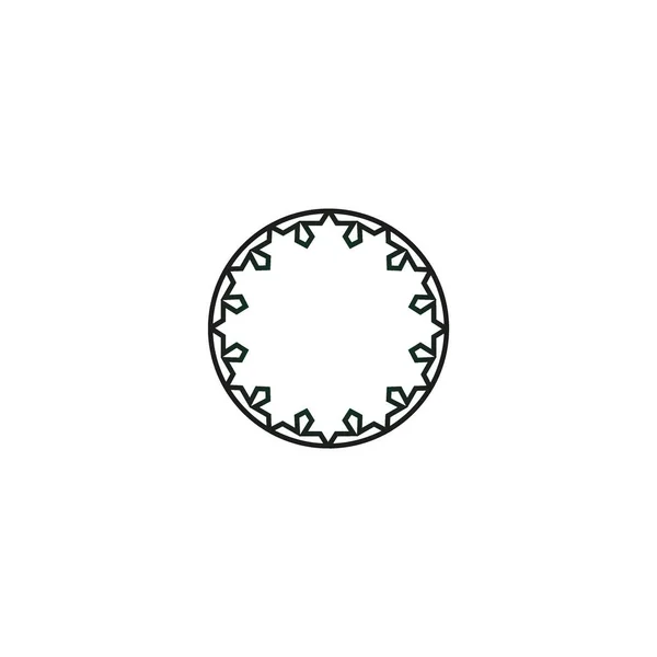 Μινιμαλιστική Εικόνα Της Πολύχρωμο Κύκλο Εικονογράφηση Διάνυσμα — Διανυσματικό Αρχείο