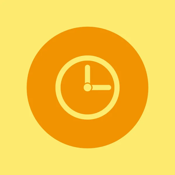 Clock Vector Minimalistic Web Icon — Stock Vector