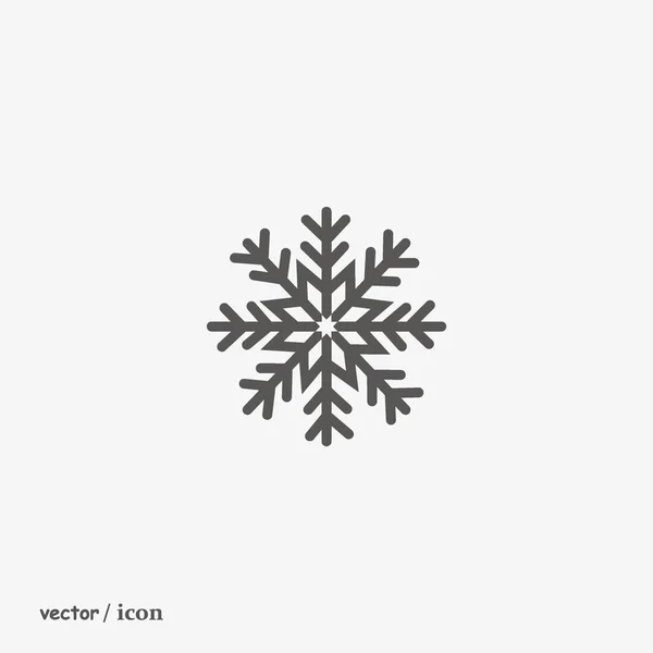 Schneeflocke Web Symbol Vektor Illustration — Stockvektor