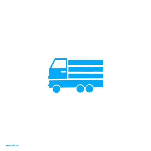 Enorme Consegna Camion Vettoriale Illustrazione — Vettoriale Stock