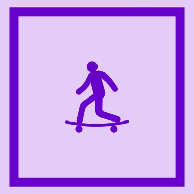 Adam kaykay vektör çizim üzerinde