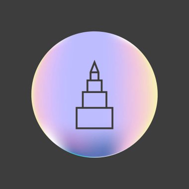 piramit diyagramı düz simgesi, iş kavramı