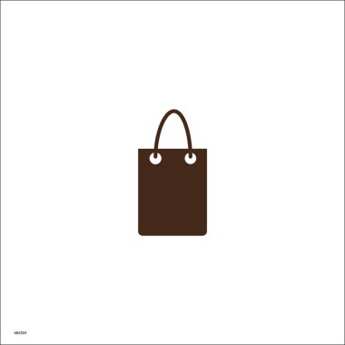 minimalist vektör simgesi alışveriş çantası