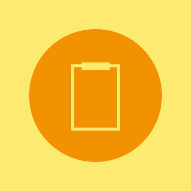 minimallistic vektör simgesi olarak Pano kağıt levha ile