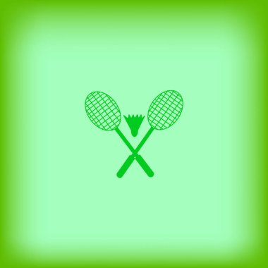 Raketleri ve raketle badminton vektör çizim için