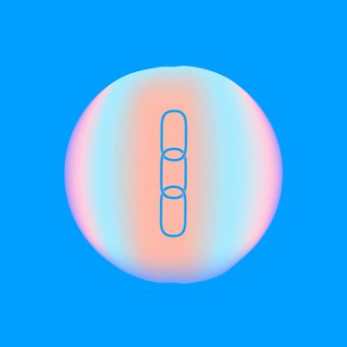 zincir baklalarinin vektör çizim minimalist simgesi