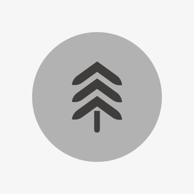 Köknar ağacı düz kutsal kişilerin resmi, vektör çizim