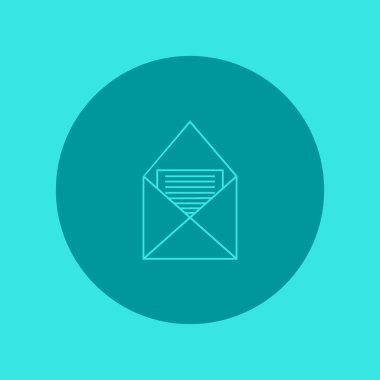 mektup zarfının minimalist vektör simgesi