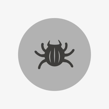 Böcek düz simgesini, vektör, illüstrasyon