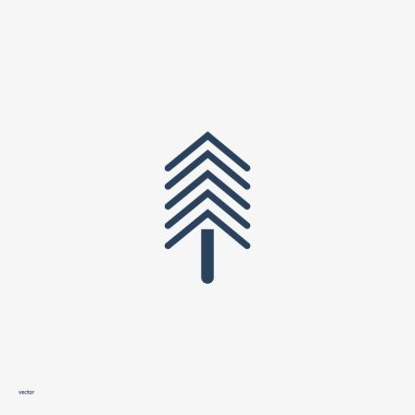 Köknar ağacı düz kutsal kişilerin resmi, vektör çizim 